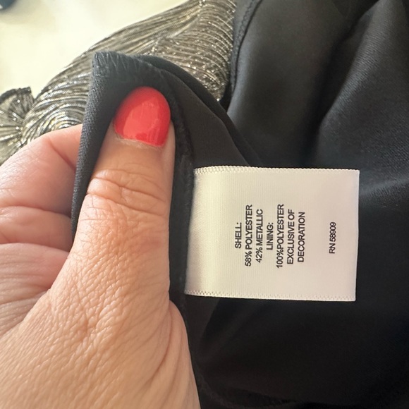 A LOVES A Girls Gold Black Tiered Dress Size Medium M 8/10 - Picture 8 of 8